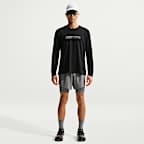 Playera de correr de manga larga con protección contra los rayos UV Dri-FIT acondicionada para el invierno para hombre Nike Miler