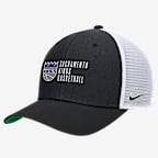 Sacramento Kings 2024/25 Rise Icon Edition Nike NBA Trucker Cap - Black