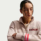 Nike Sportswear Fleece-Oberteil in Oversize mit Viertelreißverschluss für Damen