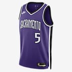 Jersey Nike Dri-FIT de la NBA Swingman para hombre De'Aaron Fox Sacramento Kings 2024/25 Hardwood Classics - Morado campo
