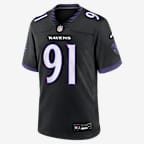 Trey Hendrickson Baltimore Ravens Men's Nike NFL Game Jersey - Black