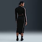 Naomi Osaka Women's High-Waisted Ribbed Maxi Skirt