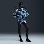 Nike One Women's Therma-FIT Oversized 1/2-Zip Fleece Printed Top