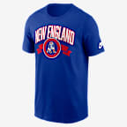Playera Nike de la NFL para hombre New England Patriots Rewind Front And Back Hit Essential - Royal