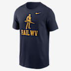 West Virginia Primetime Logo Mantra Men's Nike College T-Shirt - Navy