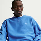 Pánská flísová mikina Nike Solo Swoosh s kulatým výstřihem