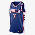Jaylen Brown Philadelphia 76ers Icon Edition Men's Nike Dri-FIT NBA Swingman Jersey - Rush Blue