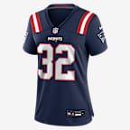 Jersey Nike de la NFL Game para mujer TreVeyon Henderson New England Patriots - Azul marino