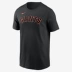 San Francisco Giants Fuse Wordmark Men's Nike MLB T-Shirt - Black