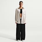 Nike Sportswear Women's Oversized Satin Long-Sleeve Top