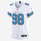 Jeffery Simmons Tennessee Titans Women's Nike NFL Game Jersey - White