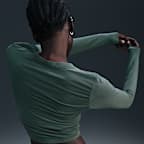 Playera de manga larga slim cropped para mujer Nike Sportswear Chill Knit