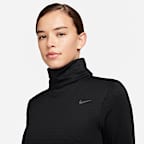 Playera de cuello de tortuga de running para mujer Nike Therma-FIT Swift Element
