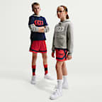 Rojo universitario/Azul marino medianoche/Azul marino medianoche