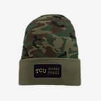 TCU Nike College Beanie - Camo Green