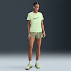 Top da running a manica corta Dri-FIT Nike One Swoosh – Donna