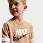 나이키 스포츠웨어 인 더 존 리틀키즈 프렌치 테리 오버사이즈 크루