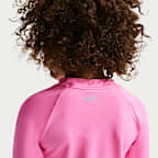 나이키 스윔 하이드로가드 리틀키즈(여아) 드라이 핏 UV 긴팔 탑