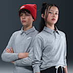 Nike Sportswear Club Big Kids' Knit Long-Sleeve Polo