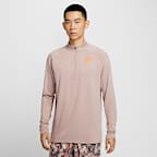 เสื้อวิ่งซิปสั้นผู้ชาย Nike Stride "Eliud Kipchoge" Dri-FIT