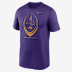 LSU Primetime Football Icon Legend Men's Nike Dri-FIT College T-Shirt - Purple