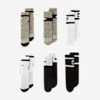 Nike Dri-FIT Little Kids' Retro Crew Socks (6 Pairs)