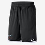 Delaware State Men's Nike College Mesh Shorts - Black/White