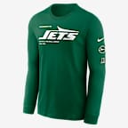 Playera de manga larga Nike de la NFL para hombre New York Jets Play To Win Essential