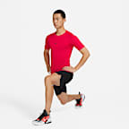 Męska przylegająca koszulka z krótkim rękawem do fitnessu Dri-FIT Nike Pro