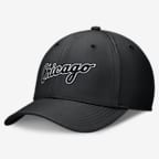 Gorra Nike Dri-FIT de la MLB para hombre Chicago White Sox Evergreen Swoosh - Negro