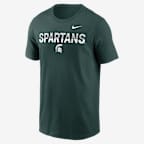 Playera universitaria Nike para hombre Michigan State Primetime Kinetic - Verde