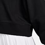 Sudadera oversized cropped de cuello redondo de tejido Fleece para mujer Nike Sportswear Phoenix