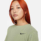 Nike Sportswear 女款羅紋針織短袖上衣
