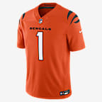 Ja'Marr Chase Cincinnati Bengals Men's Nike Dri-FIT NFL Limited Jersey - Orange