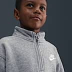 나이키 리틀키즈 쿼터집 긴팔 탑