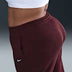 Nike Sportswear Phoenix Fleece Women's High-Waisted Trousers (Plus Size)