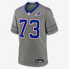 Dion Dawkins Buffalo Bills Men's Nike NFL Game Jersey - Grey