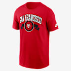 San Francisco 49ers Rewind Front And Back Hit Essential Men's Nike NFL T-Shirt - Red