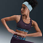 Sportovní podprsenka Nike Pro Swoosh se zářivými prvky pro větší děti