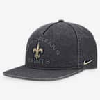 New Orleans Saints Primetime Pro Men's Nike NFL Adjustable Hat - Anthracite