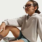 Huvtröja Nike Sportswear Club Fleece i oversize-modell för ungdom