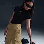 กางเกงคาร์โก้ขายาวเอวปานกลางผู้หญิง Nike Sportswear Everything Wovens