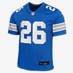 Jahmyr Gibbs Detroit Lions Big Kids' Nike NFL Game Jersey - Blue