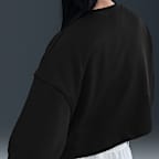 ナイキ スポーツウェア フェニックス フリース ウィメンズ ルーズ ショートスリーブ クロップド フレンチテリー トップ