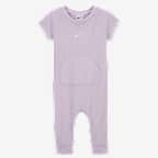 Nike Essentials Baby (0-9M) Short Sleeve Waffle Knit Coverall