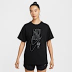 나이키 여성 오버사이즈 반팔 그래픽 티셔츠