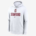 Stanford Cardinal Primetime Club Campus Men's Nike College Pullover Hoodie - White