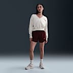 ナイキ スポーツウェア フェニックス フリース ウィメンズ オーバーサイズド Vネック クロップド トップ