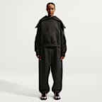 Nike Pregame Fleece túlméretezett, kapucnis, belebújós női pulóver