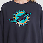 Miami Dolphins Rivalries Collection Oversized Women's Nike NFL Pullover Crew